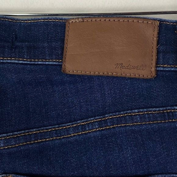 Madewell 9" Mid Rise Skinny Jeans Dark Blue Wash - Picture 11 of 12